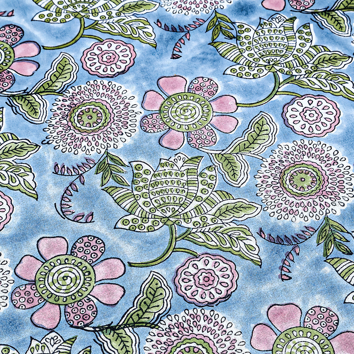 Purple and Pink Handmade Round Cotton Tablecloth - My Store