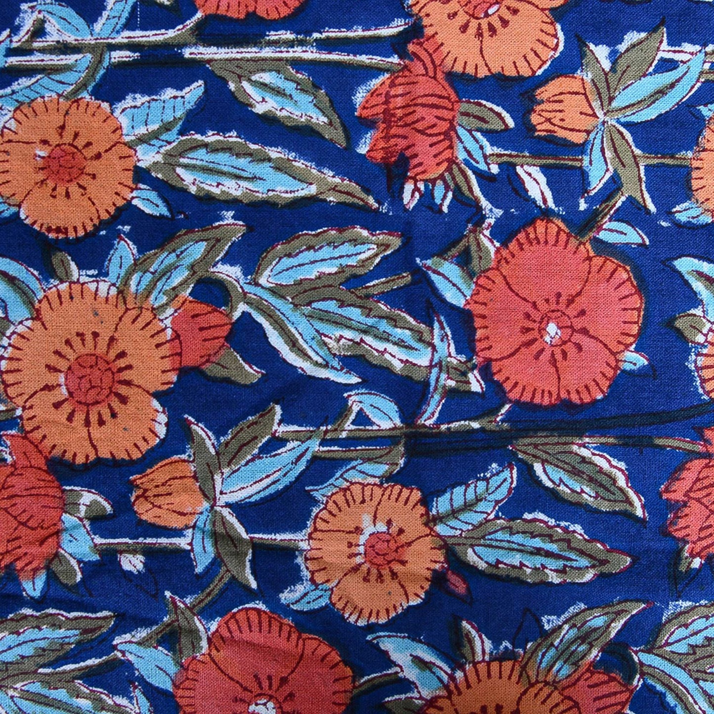 Floral Block Printed Table Cloth For Dinning Decoration - My Store