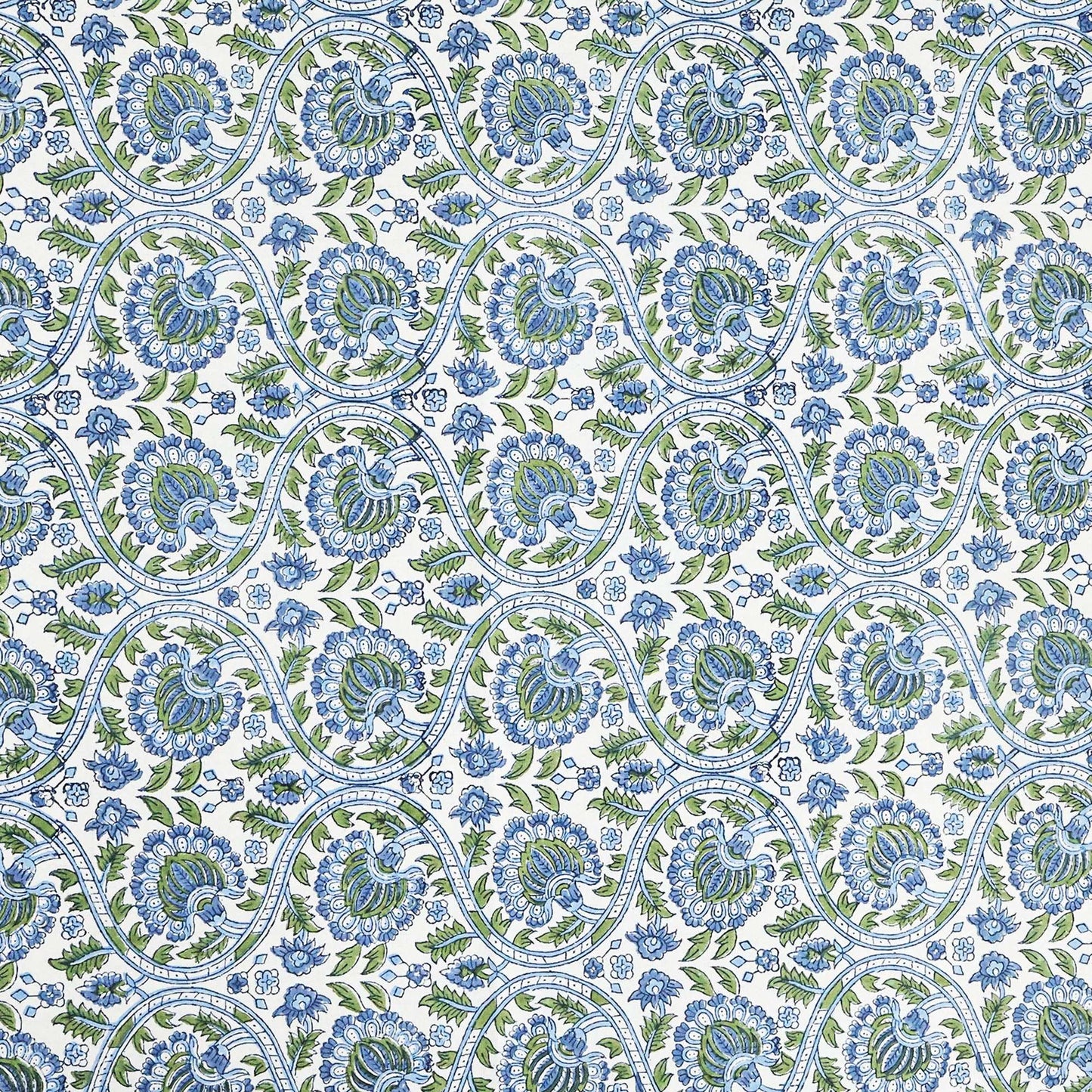 Floral Handmade Block Printed Cotton Dinning decor - My Store