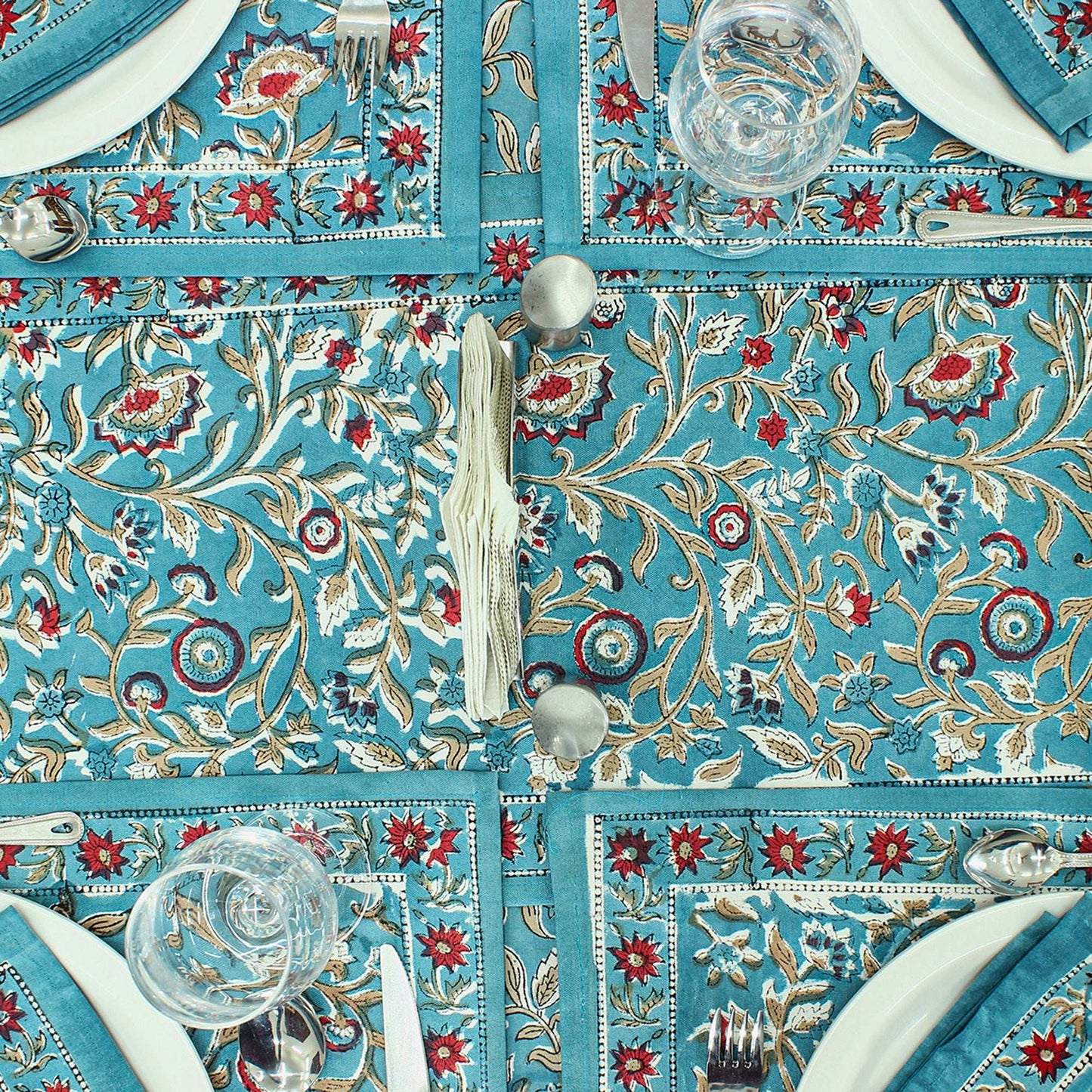 Rectangle Tablecloths, Dining Table Cover Set, Cotton Table Linens, - My Store