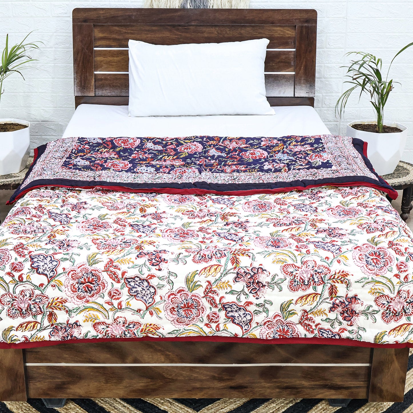 Indian Handmade Cotton Block Print Quilts - My Store