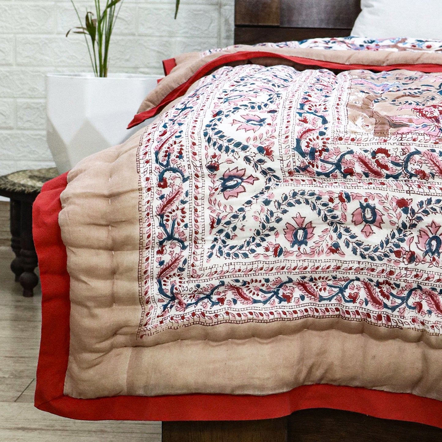 Hand Block Print Cotton Reversible Quilts - My Store