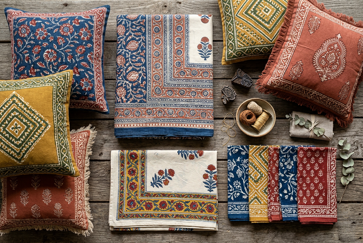 Featured Artisan Block Print Home Decor