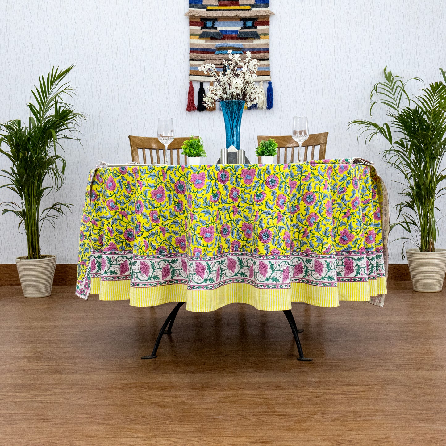 Handmade Block Printed Cotton Tablecloth - My Store