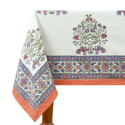 Indian Block Printed Tablecloth - Thanksgiving Table Linen - My Store