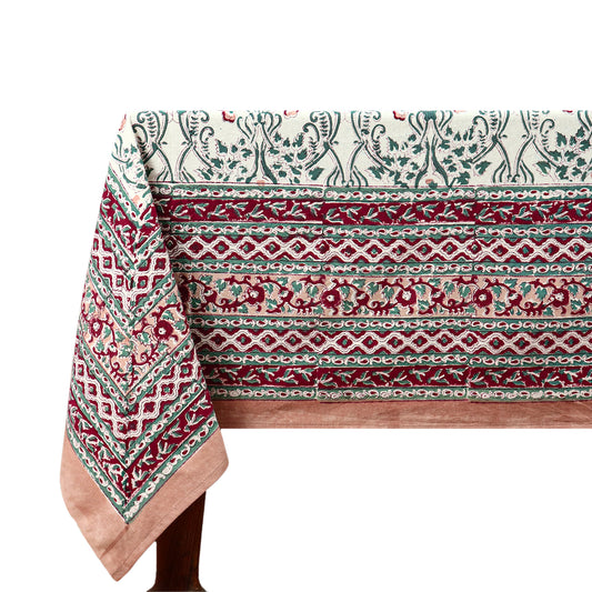 Indian Handmade Block Printed Cotton Tablecloth For Dinning Decor - My Store