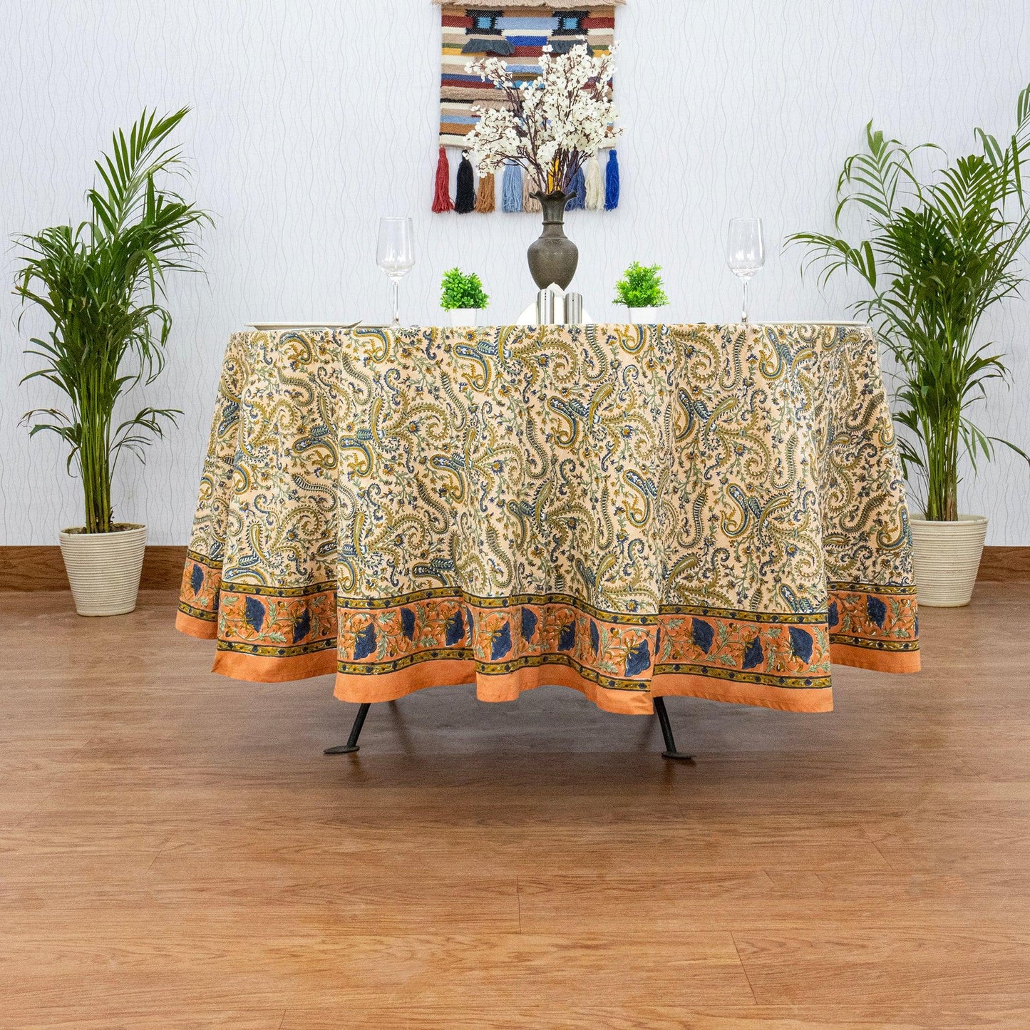 Indian Hand Crafted Table Cloth - Premium Cotton Table Cloth - My Store
