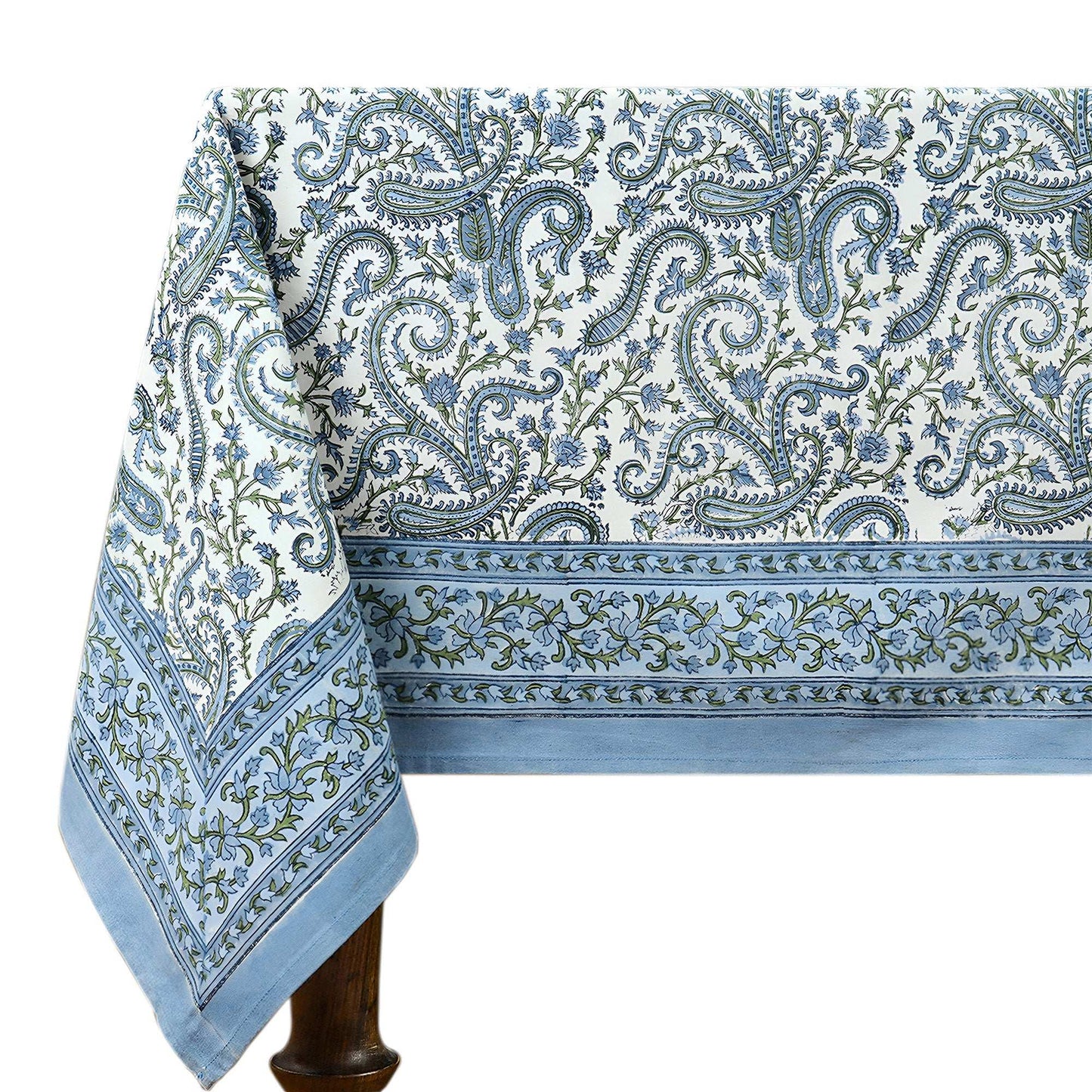 Blue & Green Dining Tablecloth, Wedding Parties Table Decor - My Store