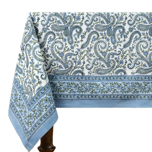 Blue & Green Dining Tablecloth, Wedding Parties Table Decor - My Store