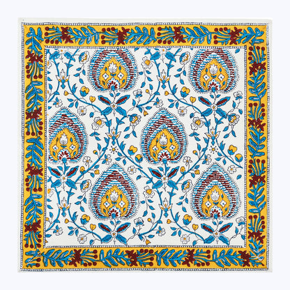 Indian Hand Block Printed Cotton Napkins Set Of 4 - My Store