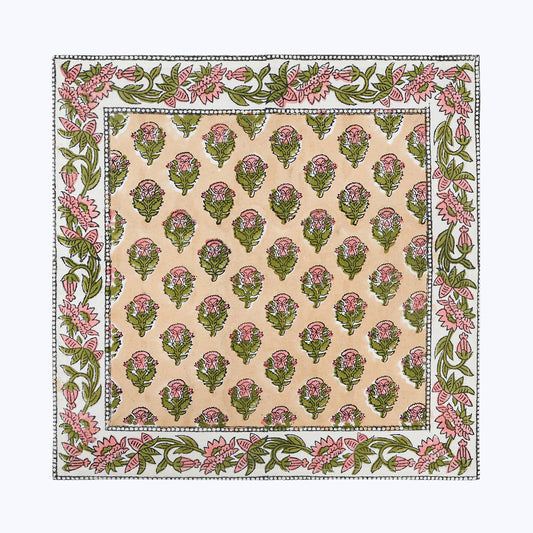 Indian Handmade Block Printed Cotton Napkins Set Of 4 - My Store