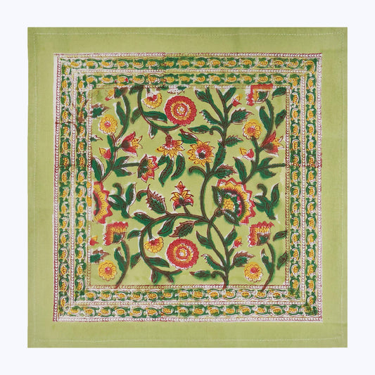 Handmade Block Printed Cotton Napkins Set Of 4 - My Store