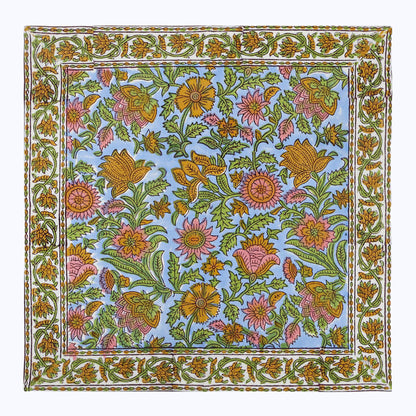 Indian Handmade Block Printed Cotton Napkins Set Of 4 - My Store