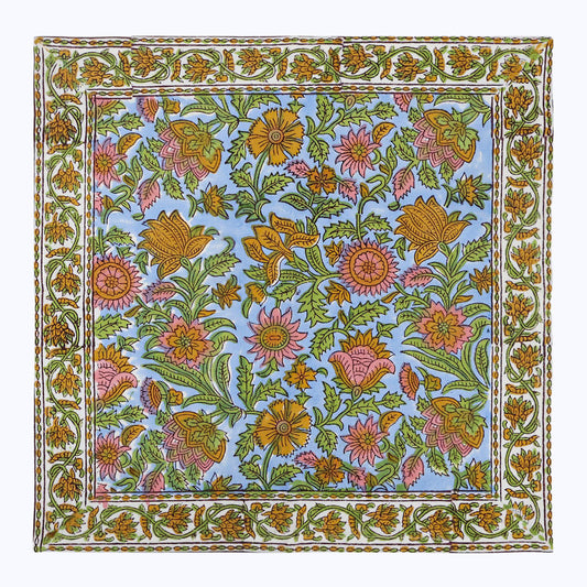 Indian Handmade Block Printed Cotton Napkins Set Of 4 - My Store