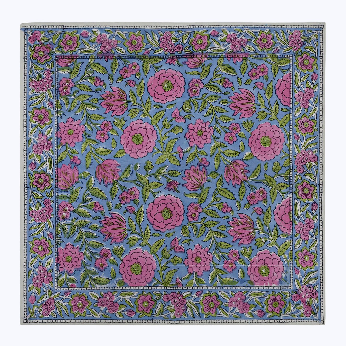 Handmade Block Printed Cotton Napkins Set Of 4 - My Store