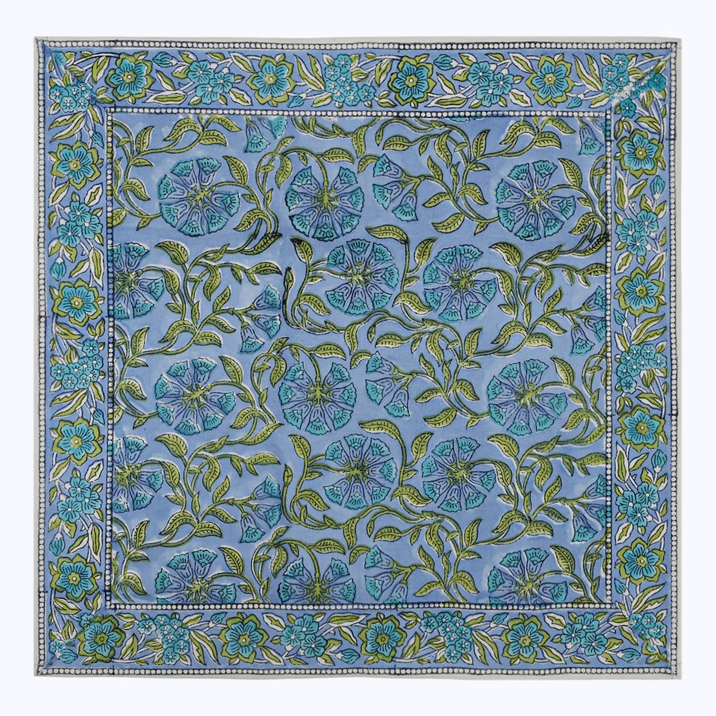 Cotton Handmade Block Printed Napkins Set Of 4 - My Store