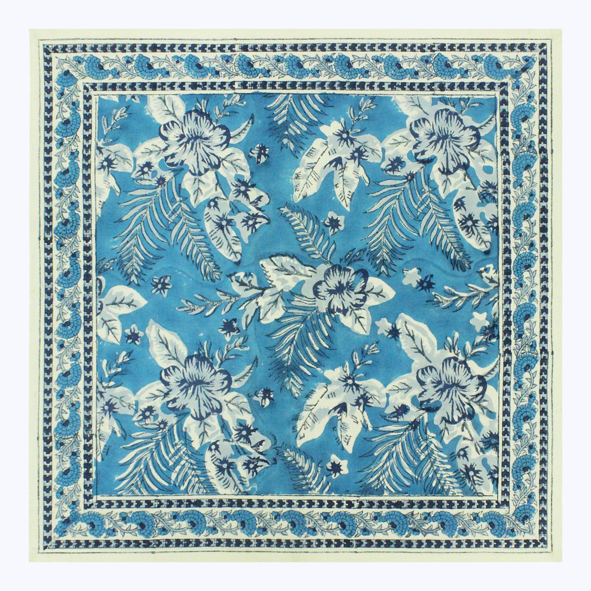 Cotton Hand Block Printed Napkins Set Of 4 - My Store