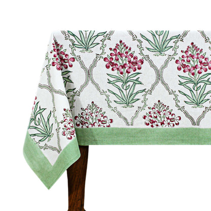 Indian Handmade Block Printed Table Cloth For Dinning Table Cover - My Store