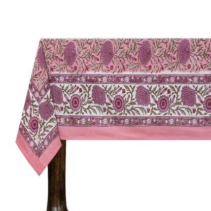 Modern Style Home & Living Pink and Red Floral Table Cloth - My Store