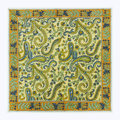 Orange and Blue Handmade Cotton Set 4 Napkins - My Store