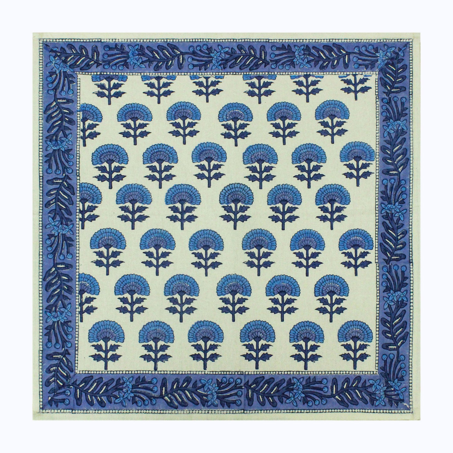 Hand Block Printed Dinning Cotton Set Of 4 Table Napkins - My Store