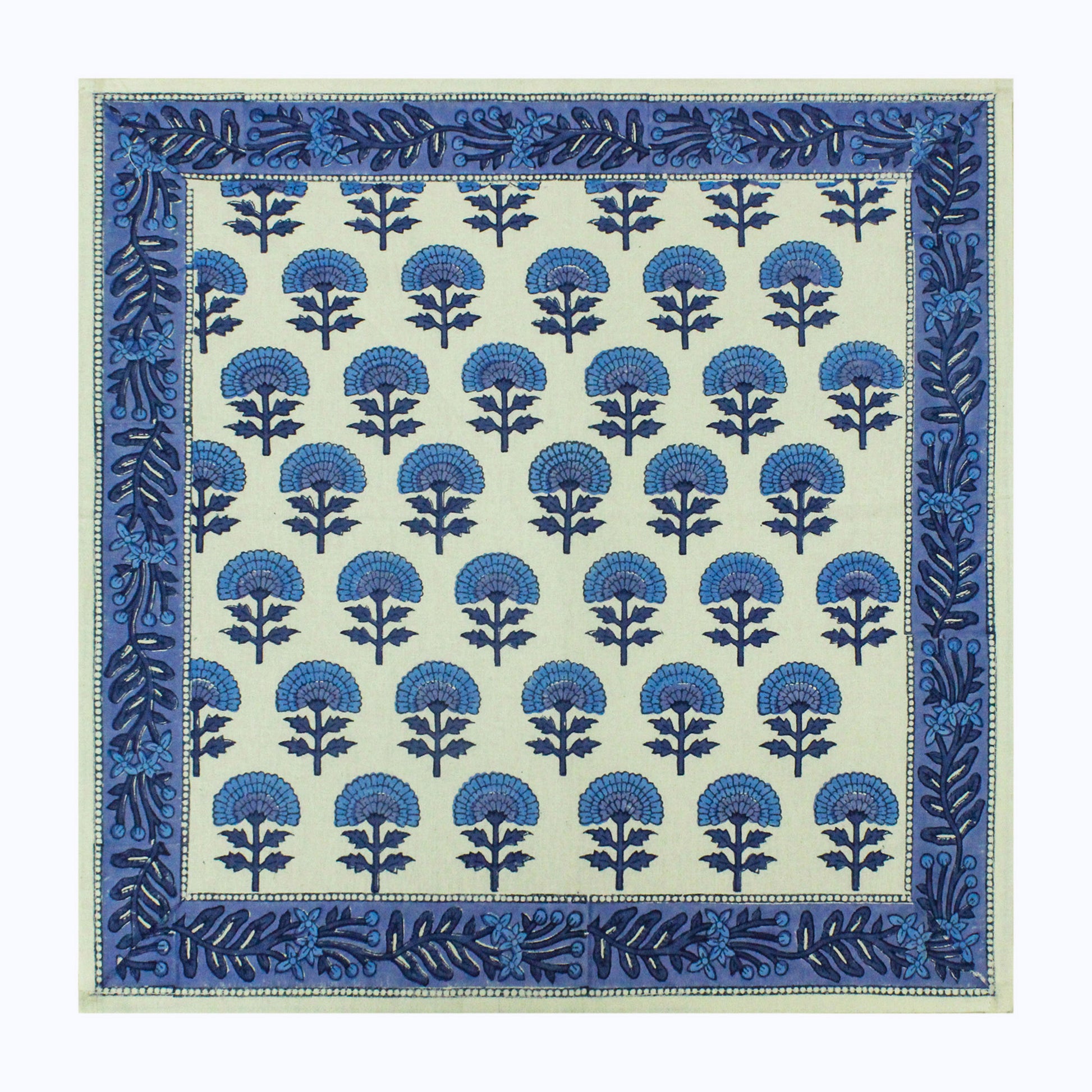 Hand Block Printed Dinning Cotton Set Of 4 Table Napkins - My Store