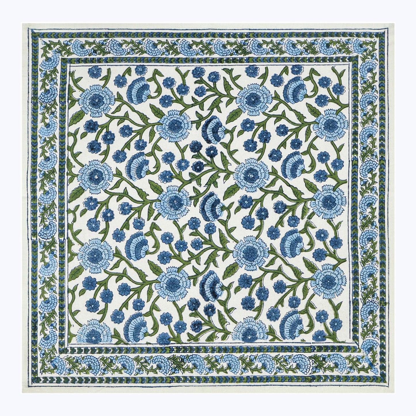 Indian Handmade Block Printed Cotton Napkins Set Of 4 - My Store