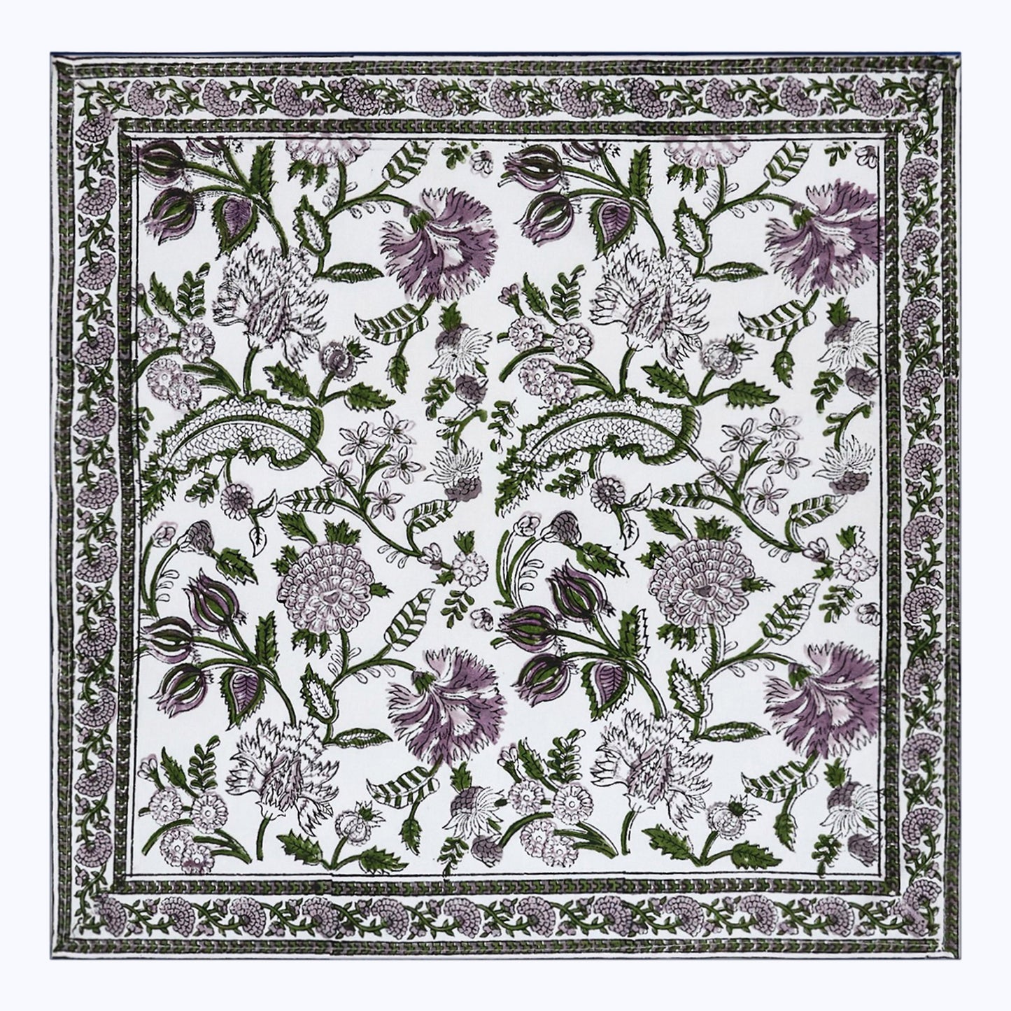 Indian Handmade Block Printed Cotton Napkins Set Of 4 - My Store