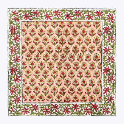 Handmade Block Printed Cotton Napkins Set Of 4 - My Store