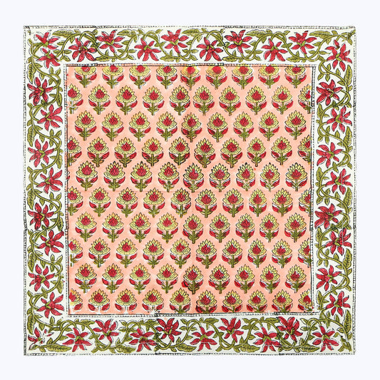 Handmade Block Printed Cotton Napkins Set Of 4 - My Store