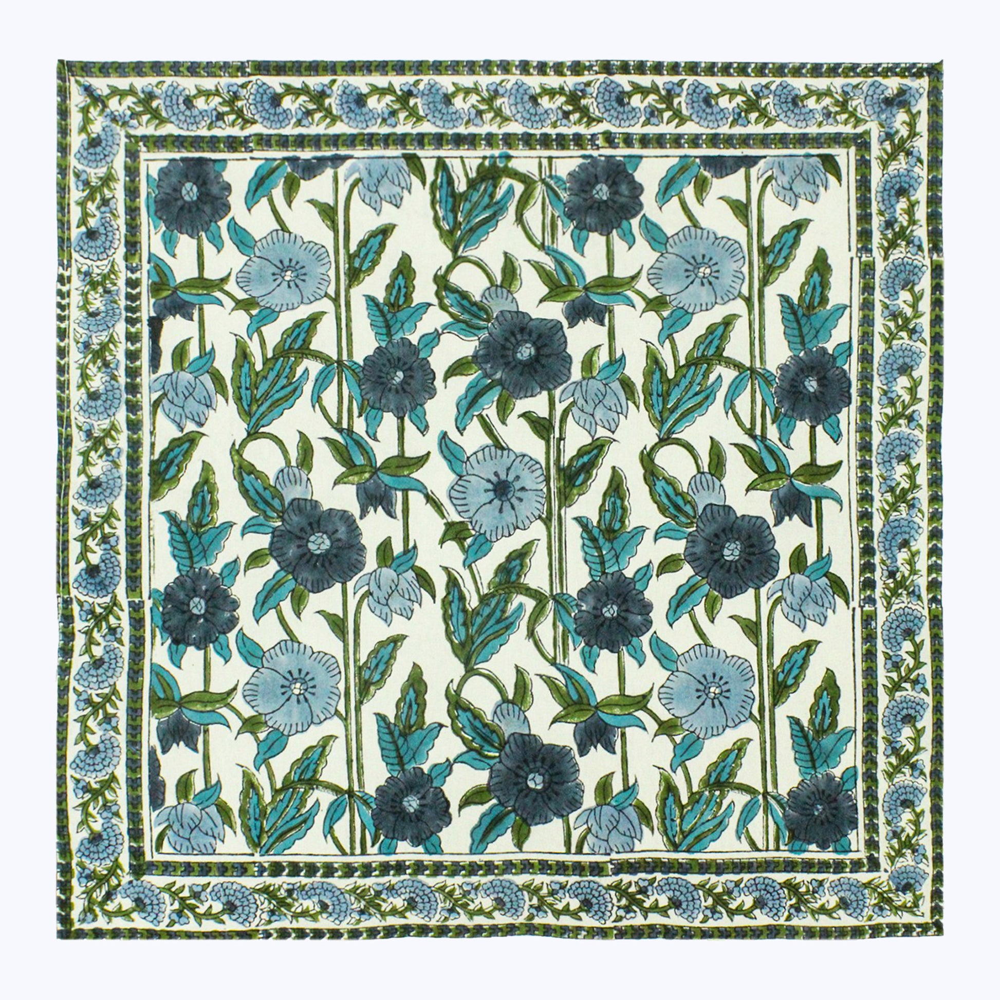 Hand Block Printed Cotton Napkins Set Of 4 - My Store