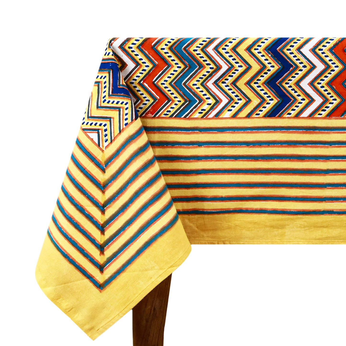 Handmade Multi Color Cotton Yellow Rectangle - My Store