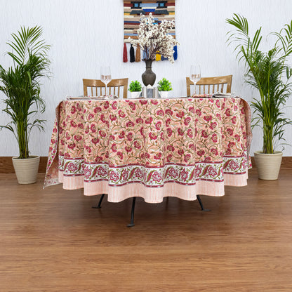 Indian Handmade Block Printed Cotton Tablecloth - My Store