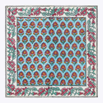 Cotton Hand Block Printed Napkins Set Of 4 Pieces - My Store