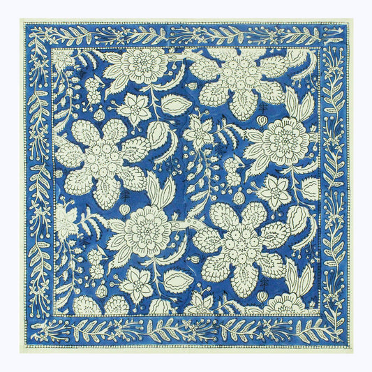 Hand Block Printed Cotton Set Of 4 Table Napkins - My Store