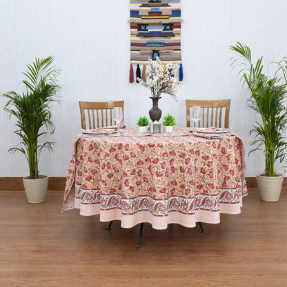 Indian Handmade Block Printed Cotton Tablecloth - My Store