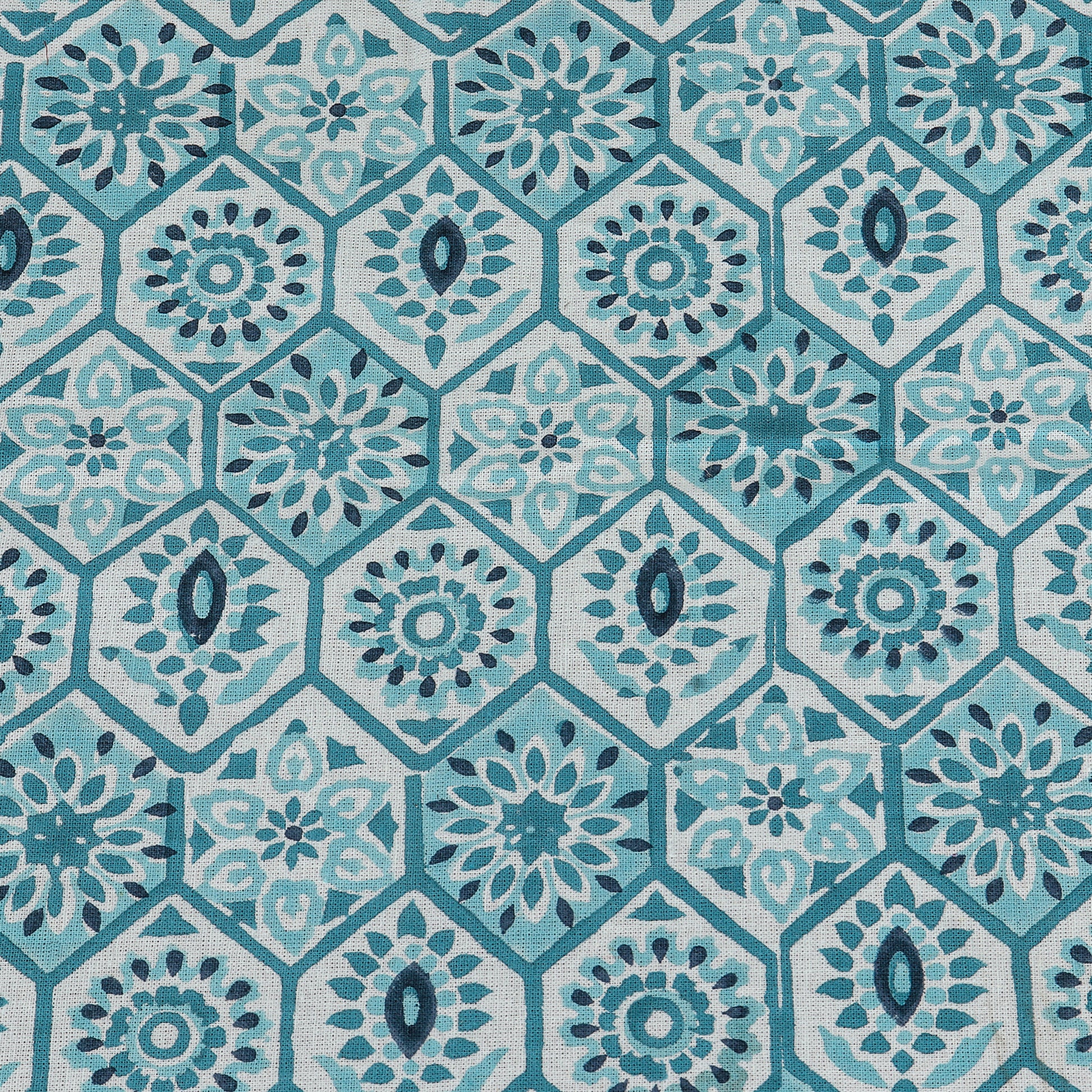 Rectangle Block Printed Cotton Table Cover - Dinning Decoration Table Linens - My Store