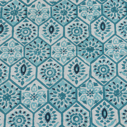 Rectangle Block Printed Cotton Table Cover - Dinning Decoration Table Linens - My Store