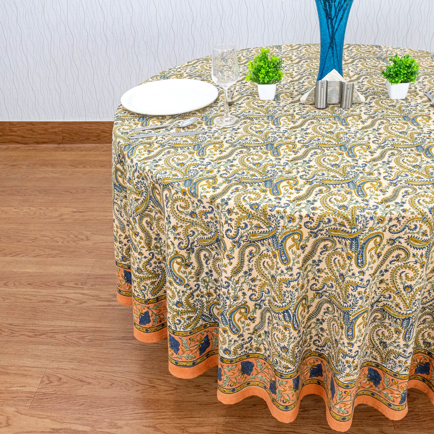 Indian Hand Crafted Table Cloth - Premium Cotton Table Cloth - My Store