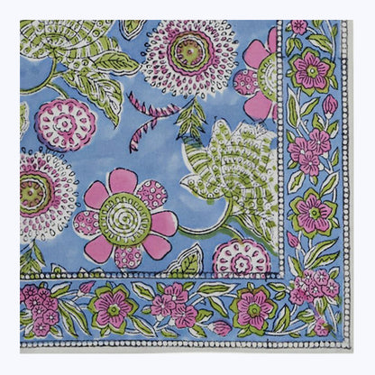 Hand Block Printed Cotton Napkins Set Of 4 - My Store