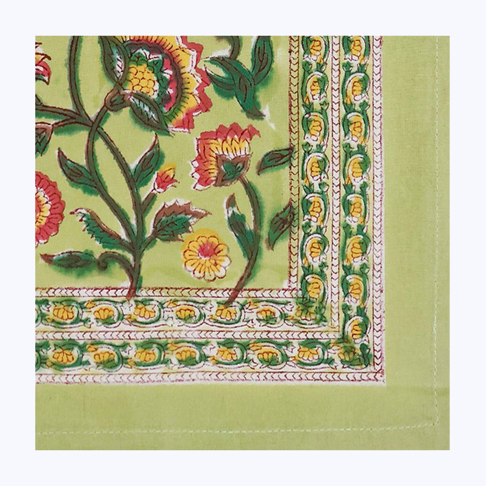 Handmade Block Printed Cotton Napkins Set Of 4 - My Store