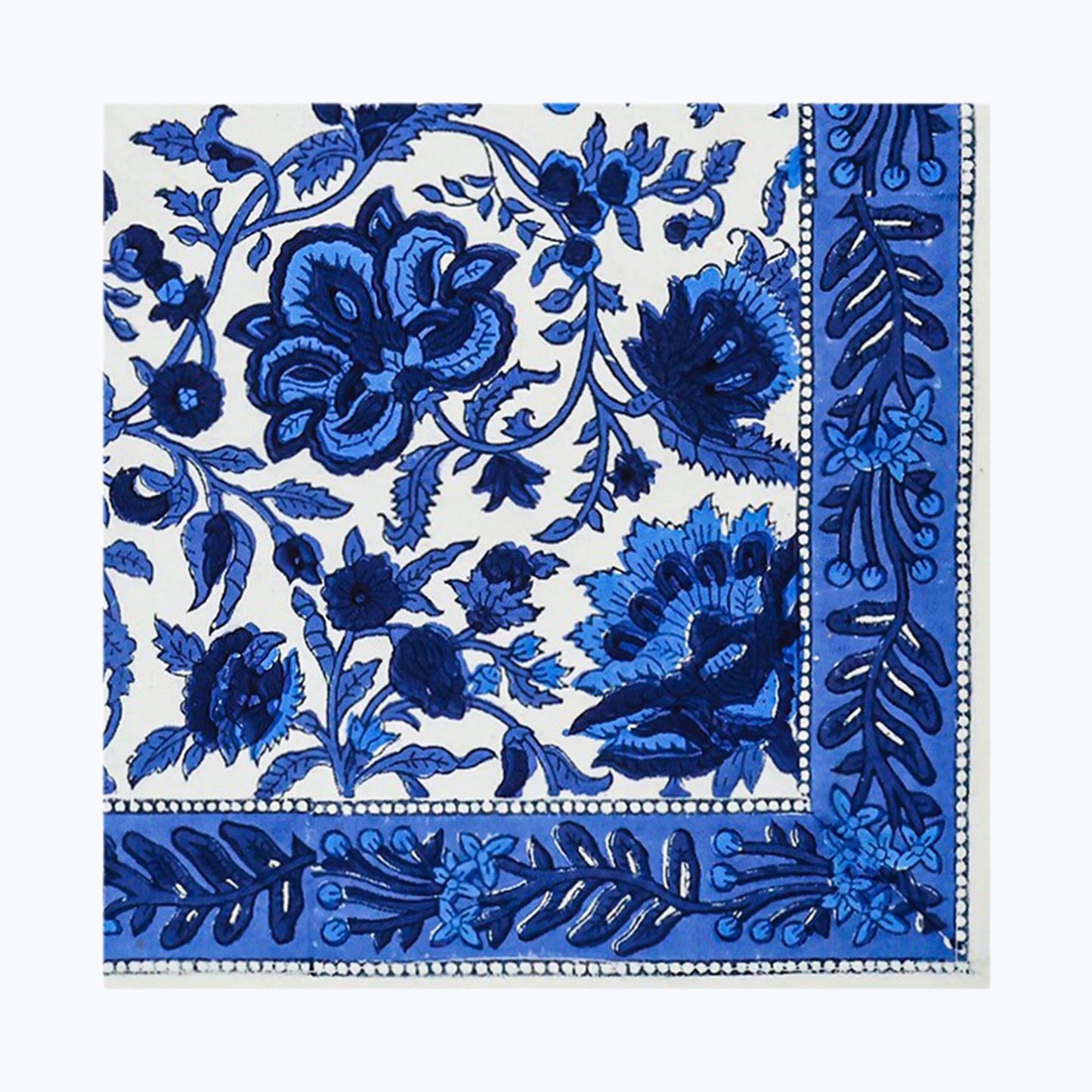 Cotton Handcrafted Block Print Set Of 4 Table Napkins - My Store