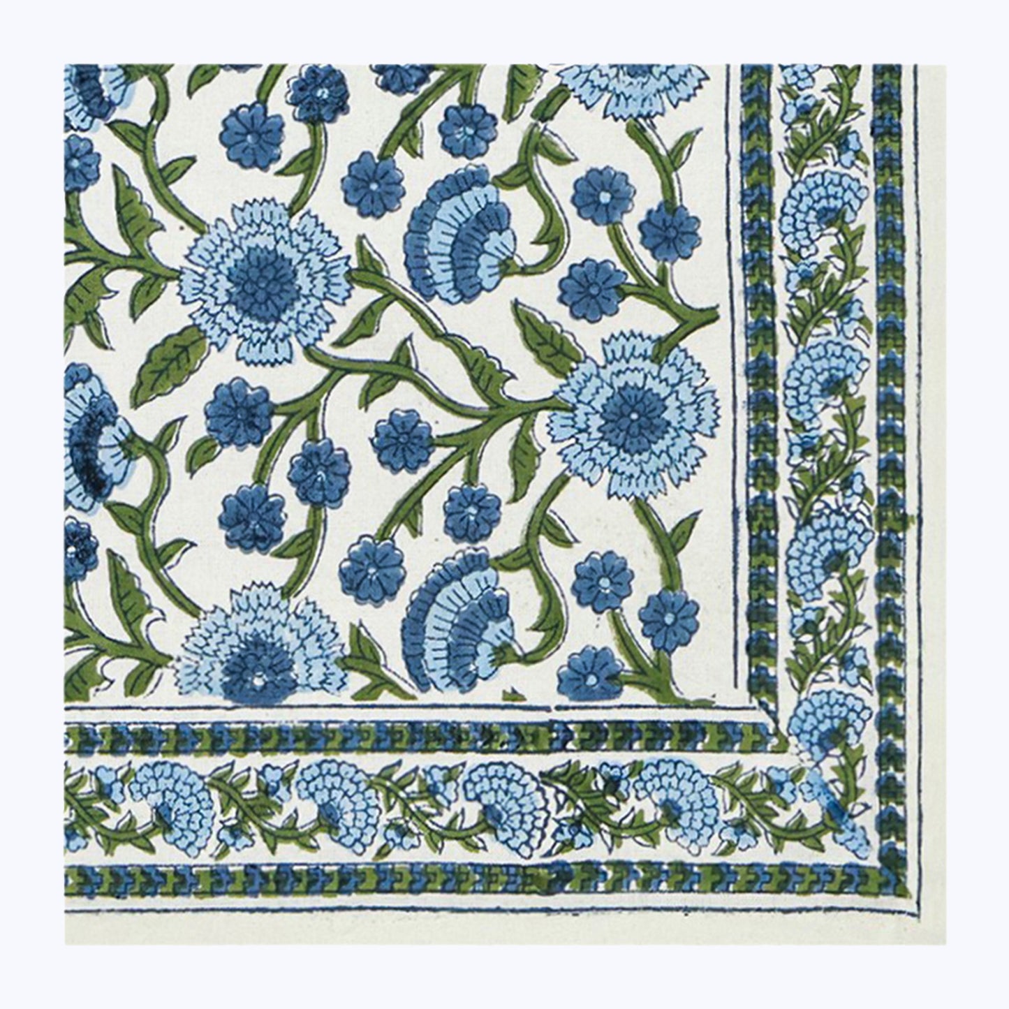 Indian Handmade Block Printed Cotton Napkins Set Of 4 - My Store