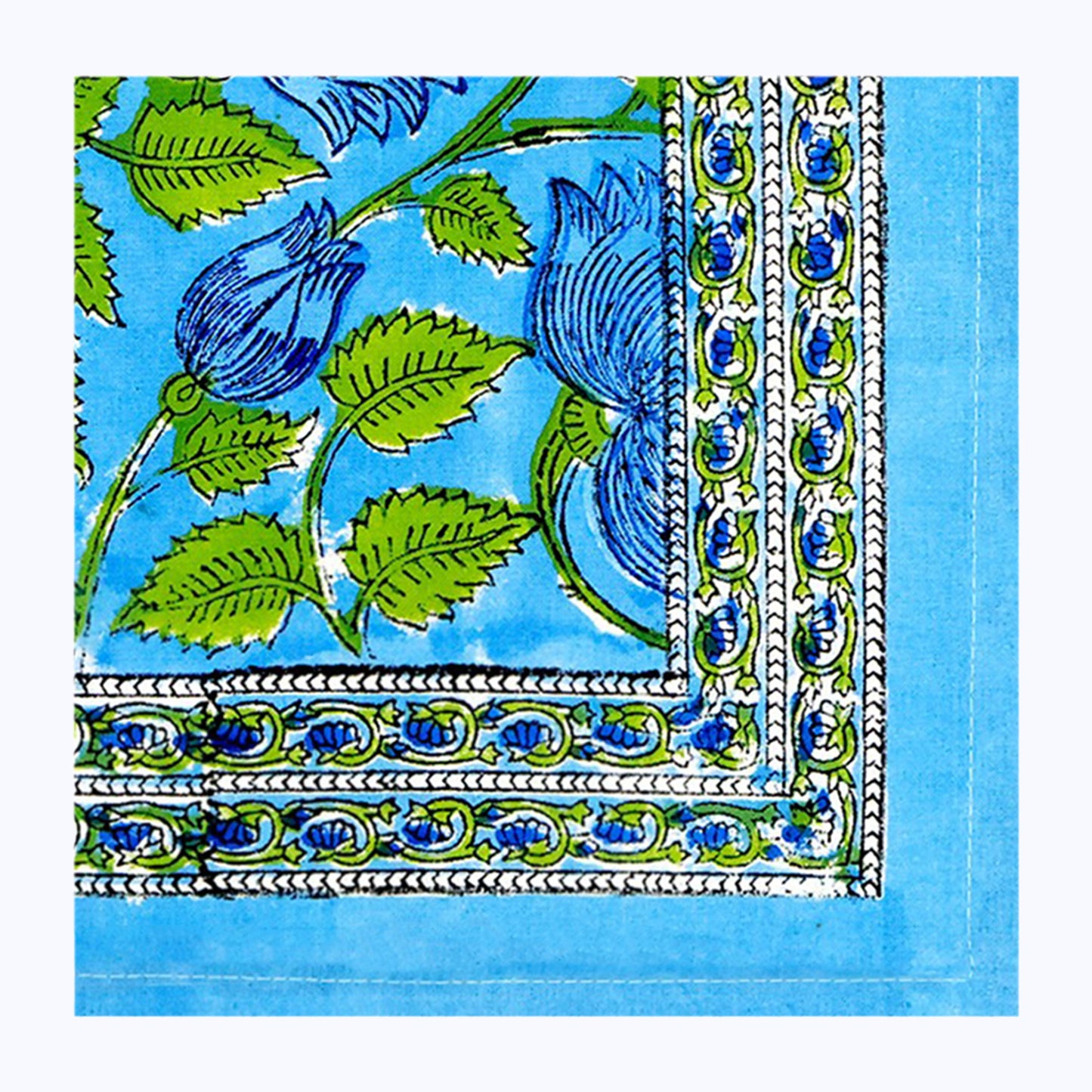 Indian Hand Block Printed Cotton 4 Pieces Napkins Set - My Store