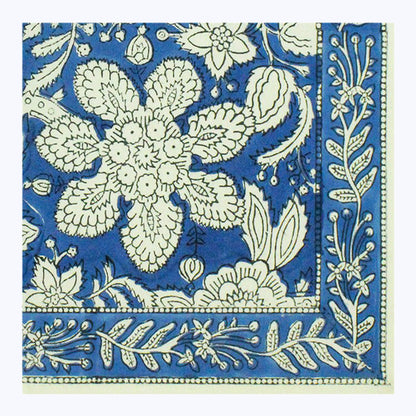 Hand Block Printed Cotton Set Of 4 Table Napkins - My Store