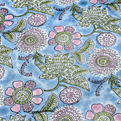 Purple and Pink Handmade Round Cotton Tablecloth - My Store