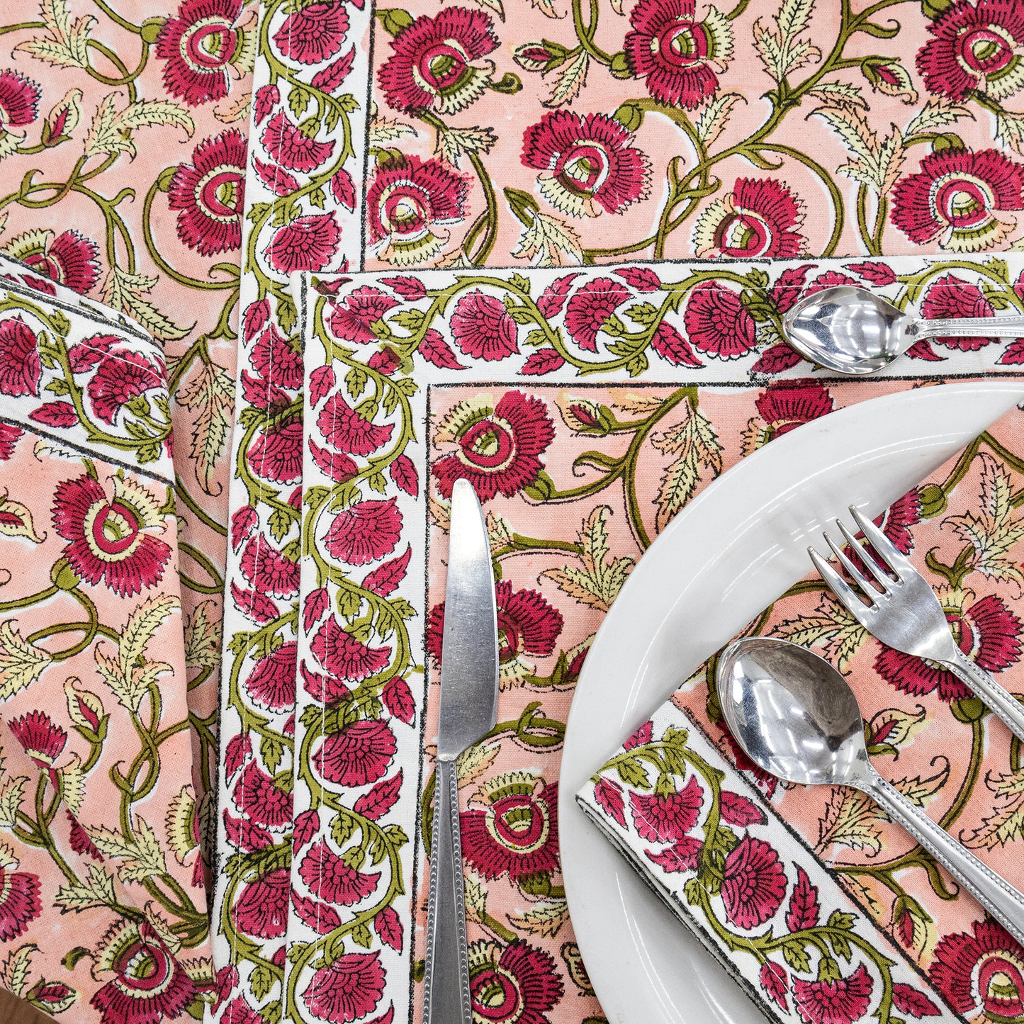 Indian Handmade Block Printed Cotton Tablecloth - My Store