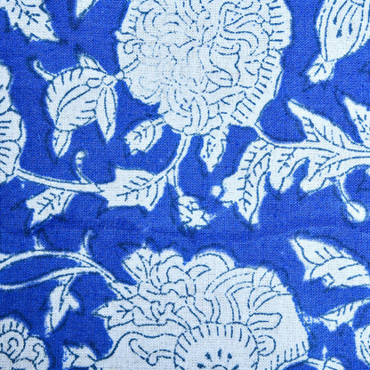 Indian Handmade Blue Cotton Tablecloths For Rectangle Tables - My Store