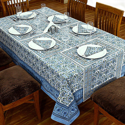 Floral Handmade Block Printed Cotton Dinning decor - My Store