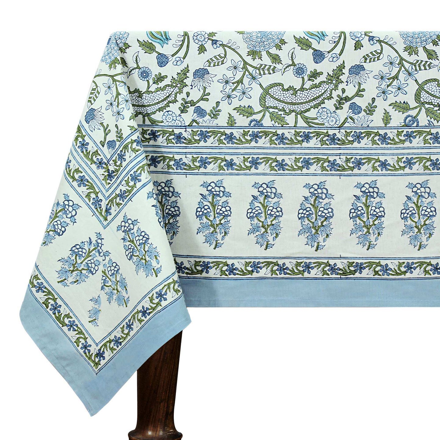 Indian Cotton Block Printed Table Cloth For Dinning Decor - My Store